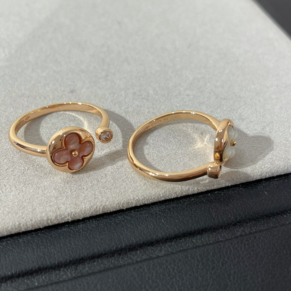 [OrnoraJewelry]SUN 1 DIAMOND PINK MOP RING