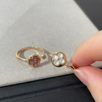[OrnoraJewelry]SUN 1 DIAMOND PINK MOP RING
