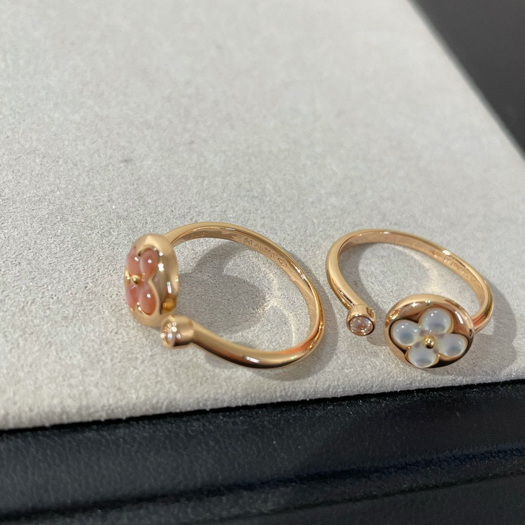 [OrnoraJewelry]SUN 1 DIAMOND PINK MOP RING