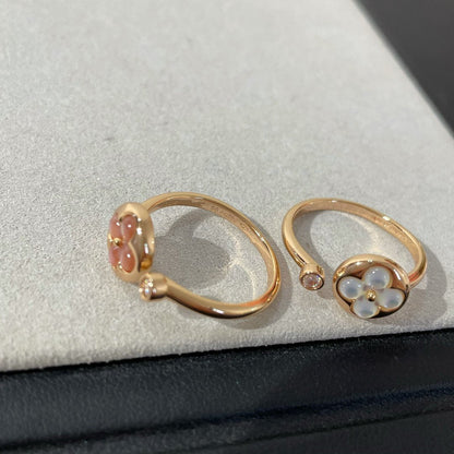 [OrnoraJewelry]SUN 1 DIAMOND PINK MOP RING