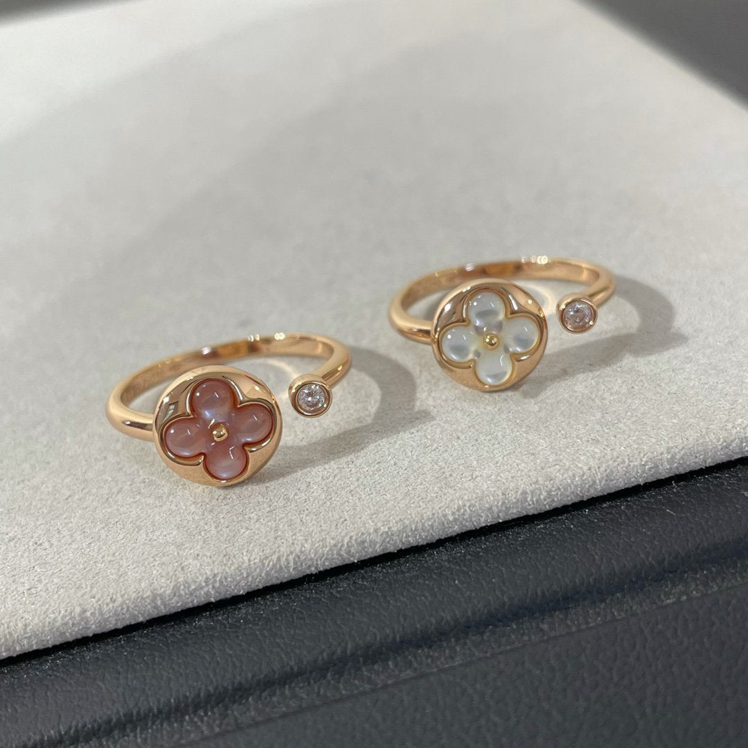 [OrnoraJewelry]SUN 1 DIAMOND PINK MOP RING