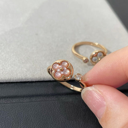 [OrnoraJewelry]SUN 1 DIAMOND PINK MOP RING