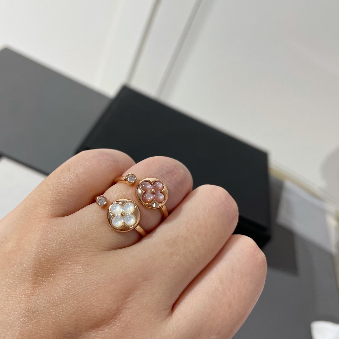 [OrnoraJewelry]SUN 1 DIAMOND PINK MOP RING