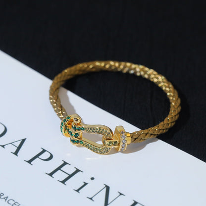 [OrnoraJewelry]FORCE 10 GOLD GREEN DIAMOND PAVED