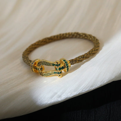 [OrnoraJewelry]FORCE 10 GOLD GREEN DIAMOND PAVED