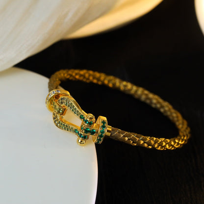[OrnoraJewelry]FORCE 10 GOLD GREEN DIAMOND PAVED