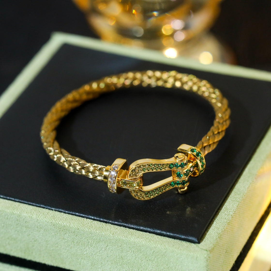 [OrnoraJewelry]FORCE 10 GOLD GREEN DIAMOND PAVED