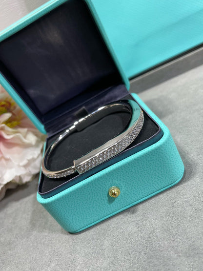 [Ornora Jewelry]LOCK BRACELET DIAMOND PAVED