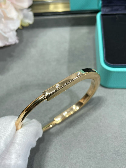 [Ornora Jewelry]LOCK BRACELET 8 DIAMOND