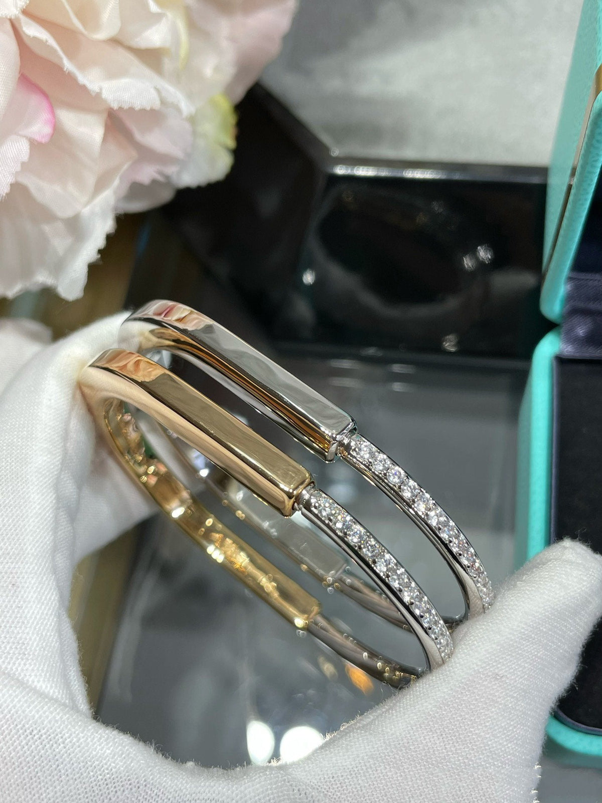 [Ornora Jewelry]LOCK BRACELET DIAMOND