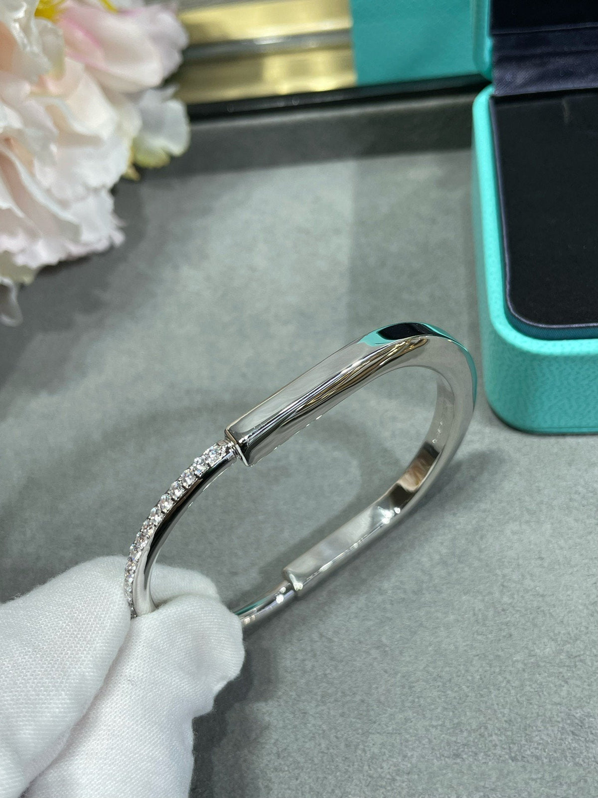 [Ornora Jewelry]LOCK BRACELET DIAMOND