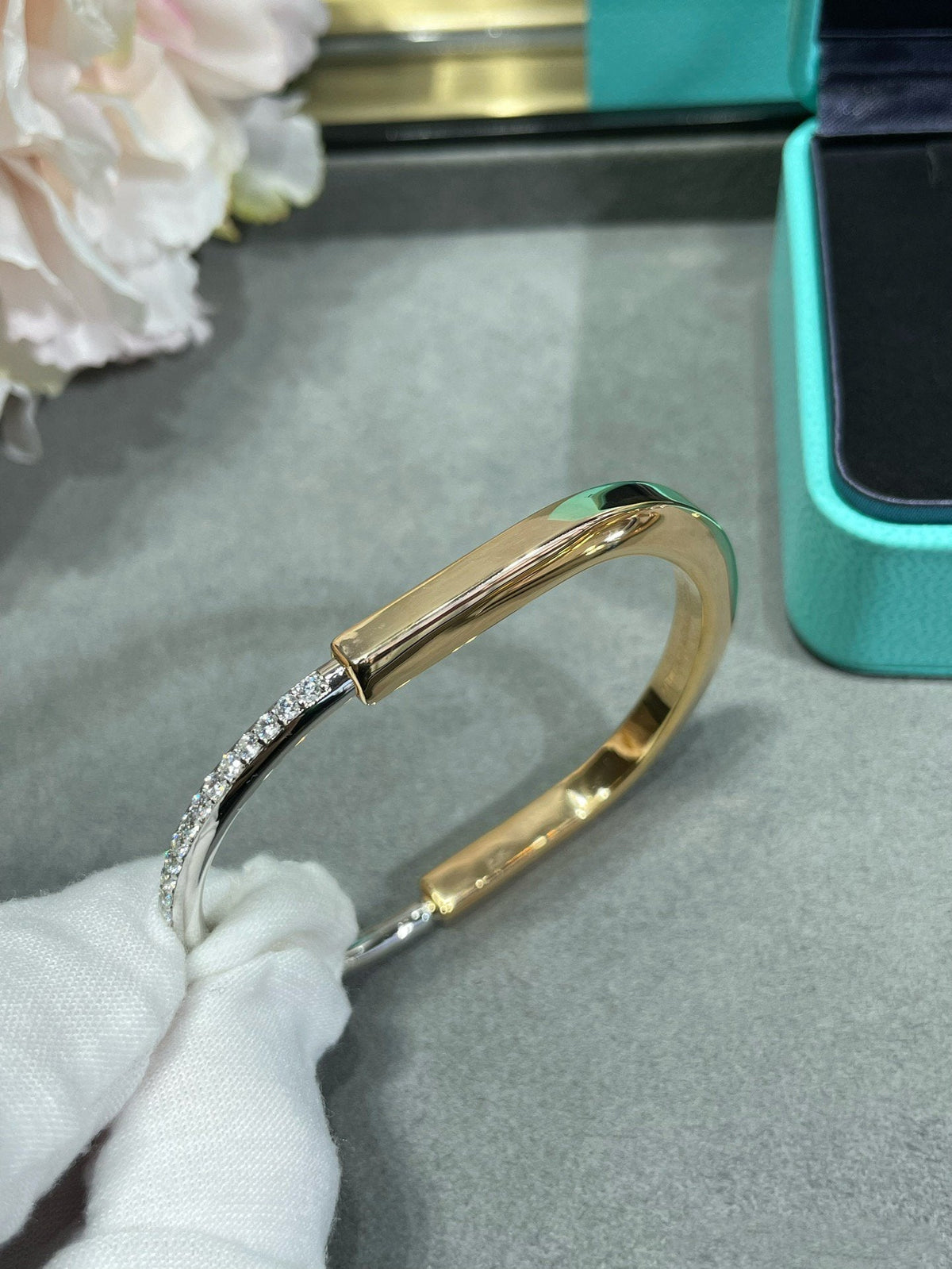 [Ornora Jewelry]LOCK BRACELET DIAMOND