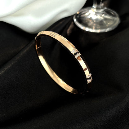[Ornora Jewelry]ATLAS BRACELET 6MM DIAMOND PINK GOLD