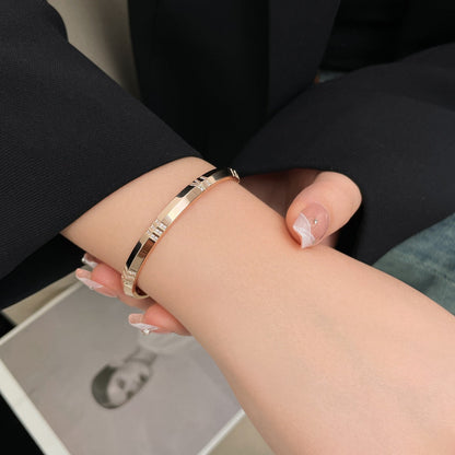 [Ornora Jewelry]ATLAS BRACELET 6MM DIAMOND PINK GOLD
