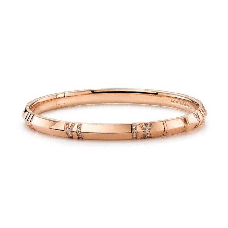 [Ornora Jewelry]ATLAS BRACELET 6MM DIAMOND PINK GOLD