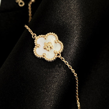 [OrnoraJewelry]LUCKY SPRING ROSE GOLD MOP BRACELET