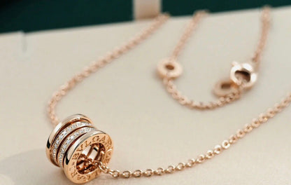 [OrnoraJewelry]ZERO 1 PINK GOLD DIAMOND NECKLACE