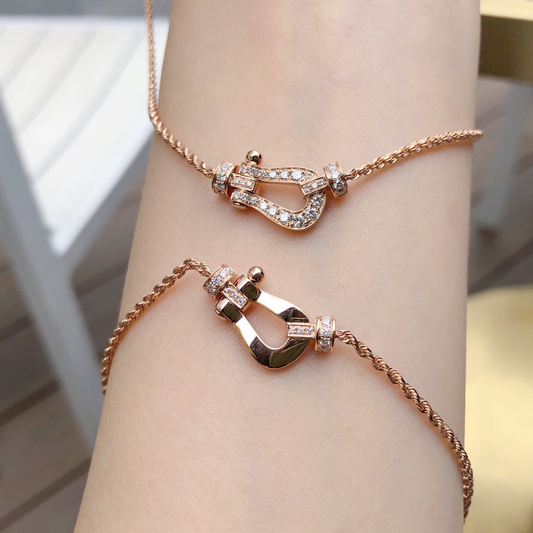 [OrnoraJewelry]FORCE 10 PINK GOLD DIAMOND NECKLACE