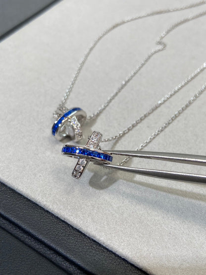 [OrnoraJewelry]LIENS DIAMOND SILVER NECKLACE
