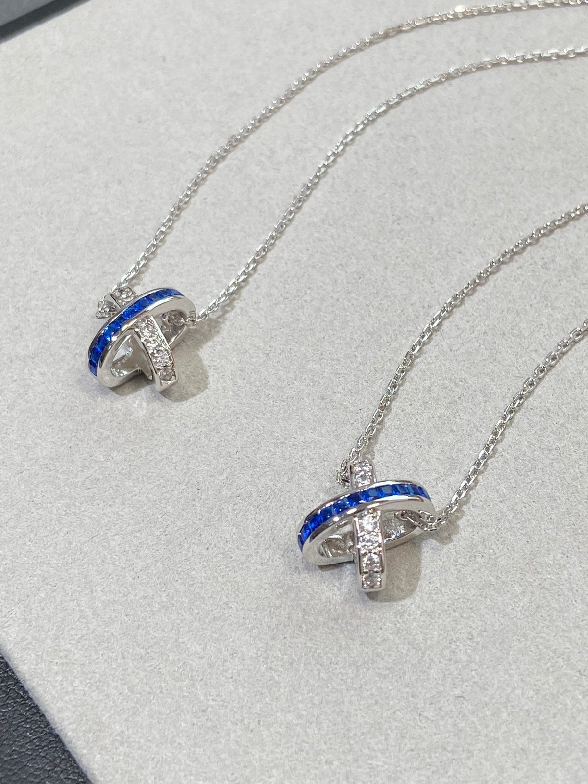 [OrnoraJewelry]LIENS DIAMOND SILVER NECKLACE