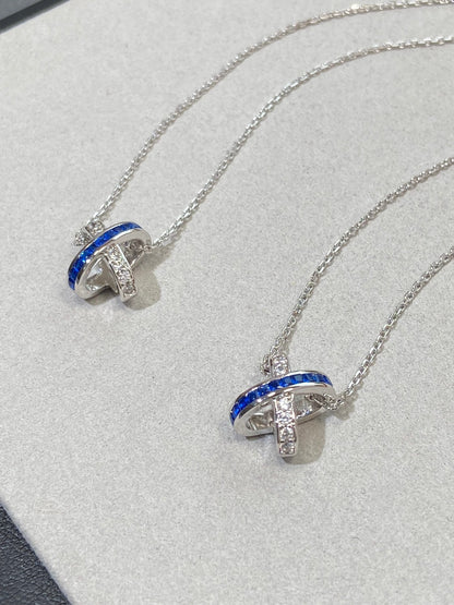 [OrnoraJewelry]LIENS DIAMOND SILVER NECKLACE