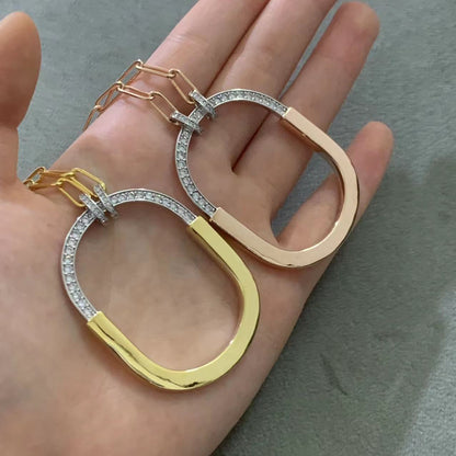 [Ornora Jewelry]LOCK DIAMOND NECKLACE