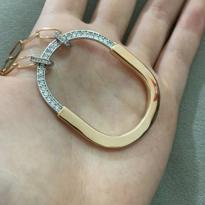 [Ornora Jewelry]LOCK DIAMOND NECKLACE