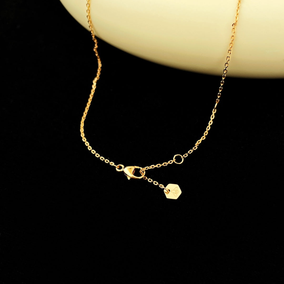[OrnoraJewelry]BEE MINI PEDANT DIAMOND NECKLACE