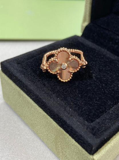 [OrnoraJewelry]CLOVER RIVERSIBLE ROSE GOLD RING
