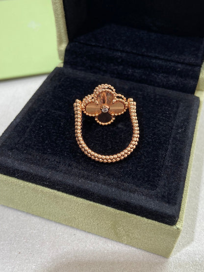 [OrnoraJewelry]CLOVER RIVERSIBLE ROSE GOLD RING