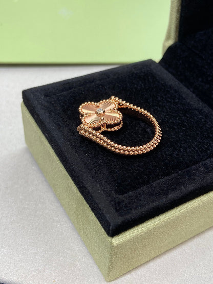 [OrnoraJewelry]CLOVER RIVERSIBLE ROSE GOLD RING