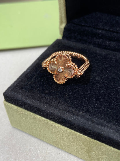 [OrnoraJewelry]CLOVER RIVERSIBLE ROSE GOLD RING