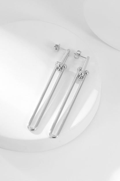 [Ornora Jewelry]HARDWEAR LONG DROP EARRINGS