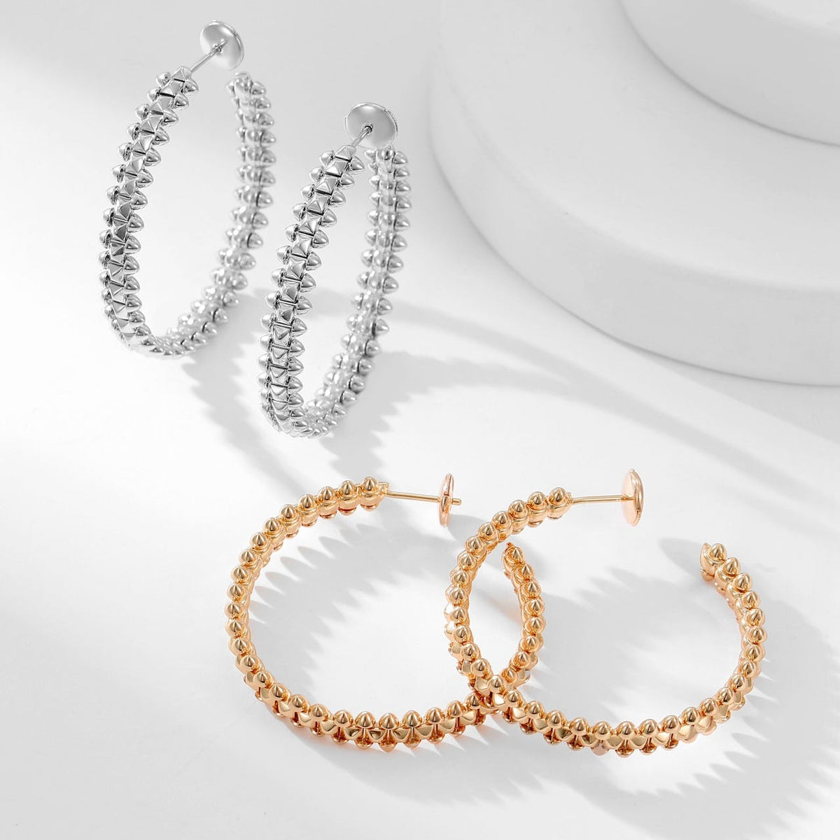 [OrnoraJewelry]CLASH HOOP LARGE EARRINGS