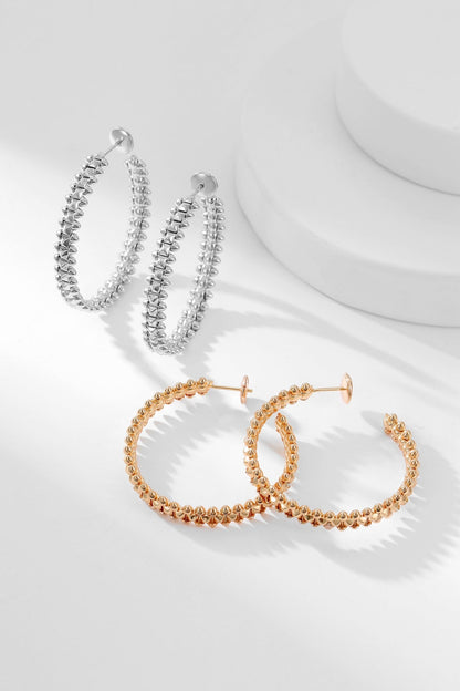 [OrnoraJewelry]CLASH HOOP EARRINGS