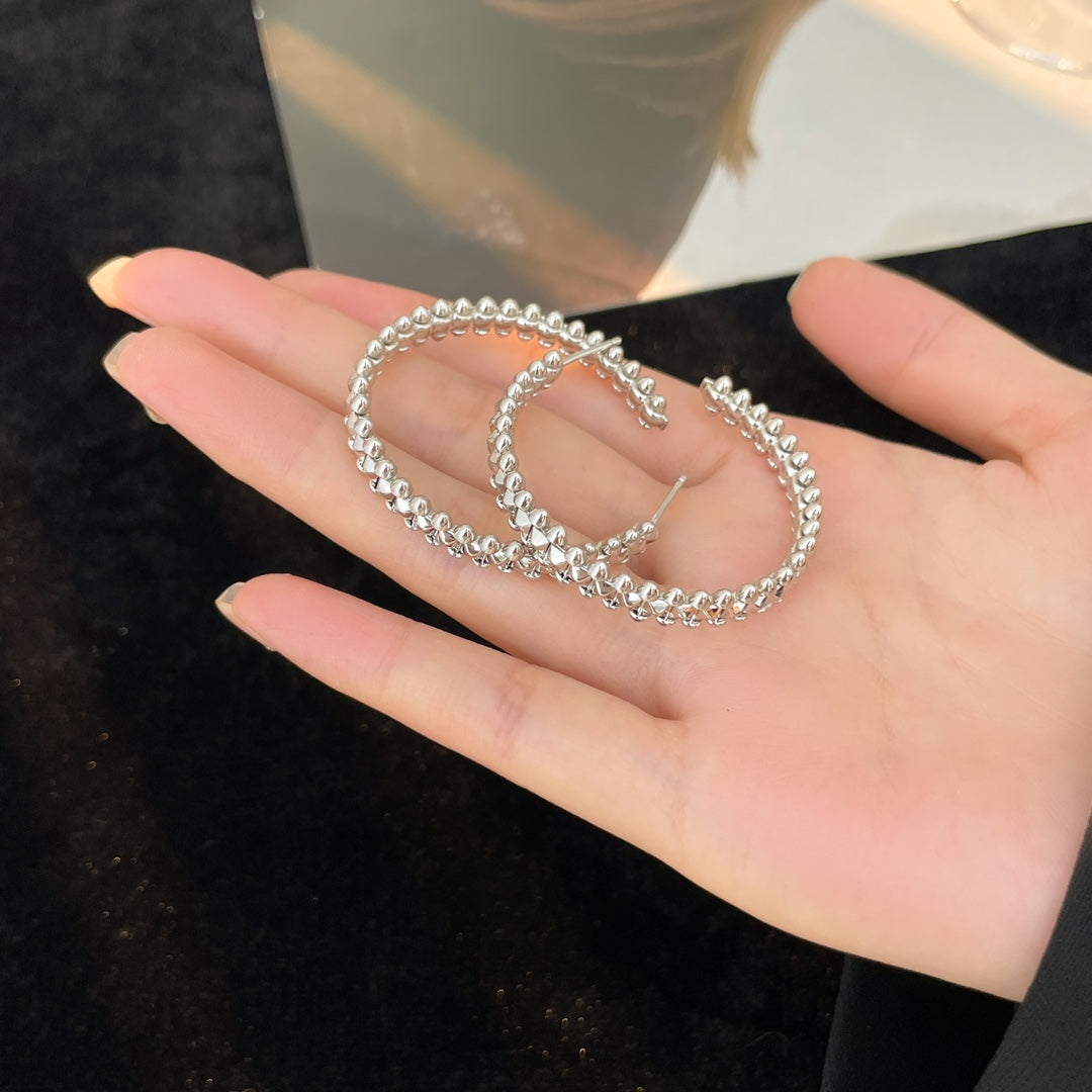 [OrnoraJewelry]CLASH HOOP LARGE EARRINGS
