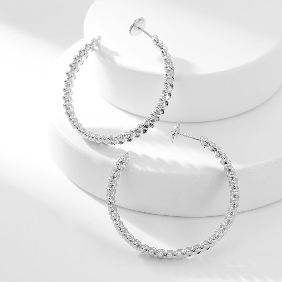 [OrnoraJewelry]CLASH HOOP LARGE EARRINGS
