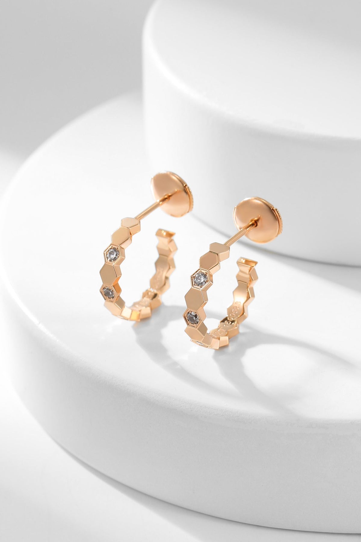 [OrnoraJewelry]BEE LOVE DIAMOND HOOP EARRINGS