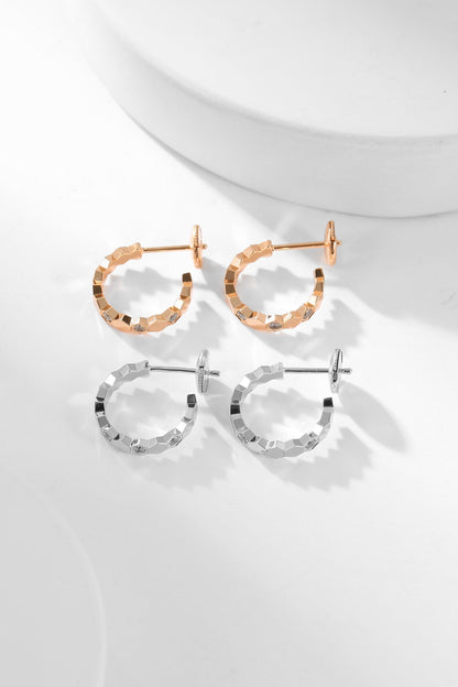 [OrnoraJewelry]BEE LOVE DIAMOND HOOP EARRINGS