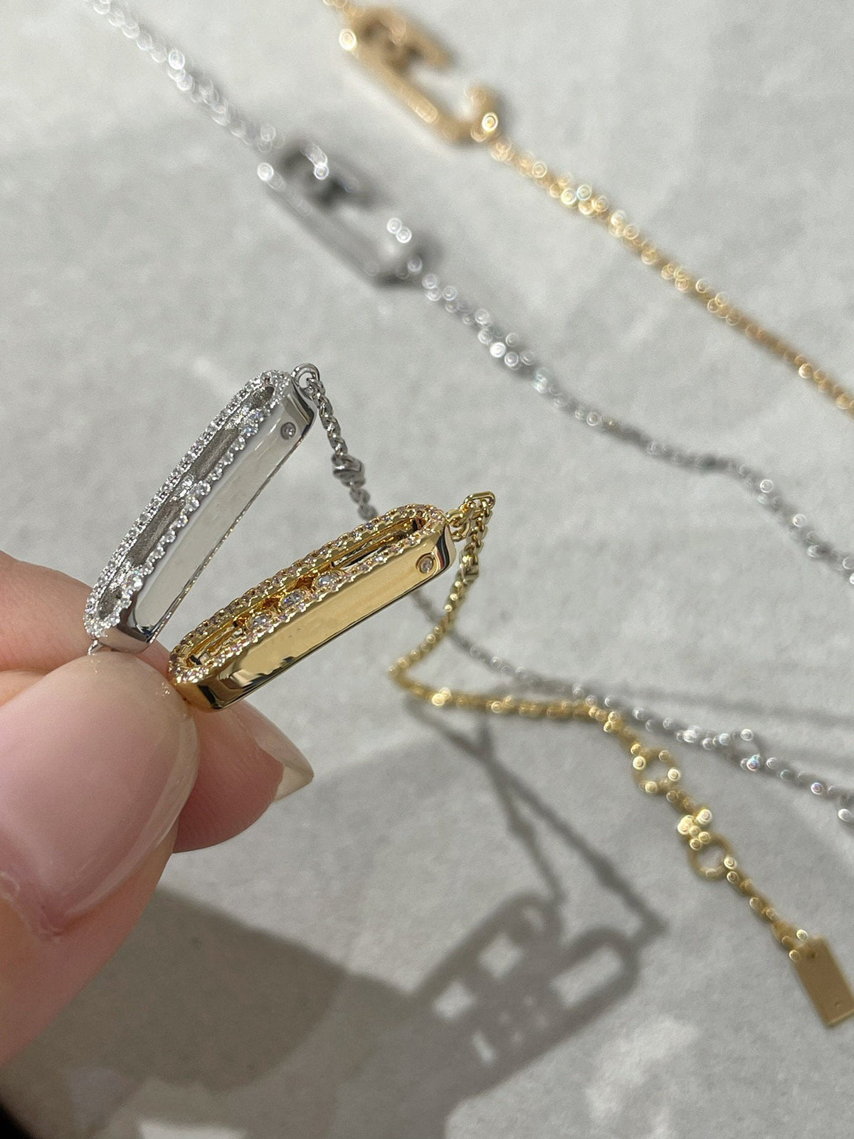 [OrnoraJewelry]BABY MOVE DIAMOND BRACELET(Adjustable length)