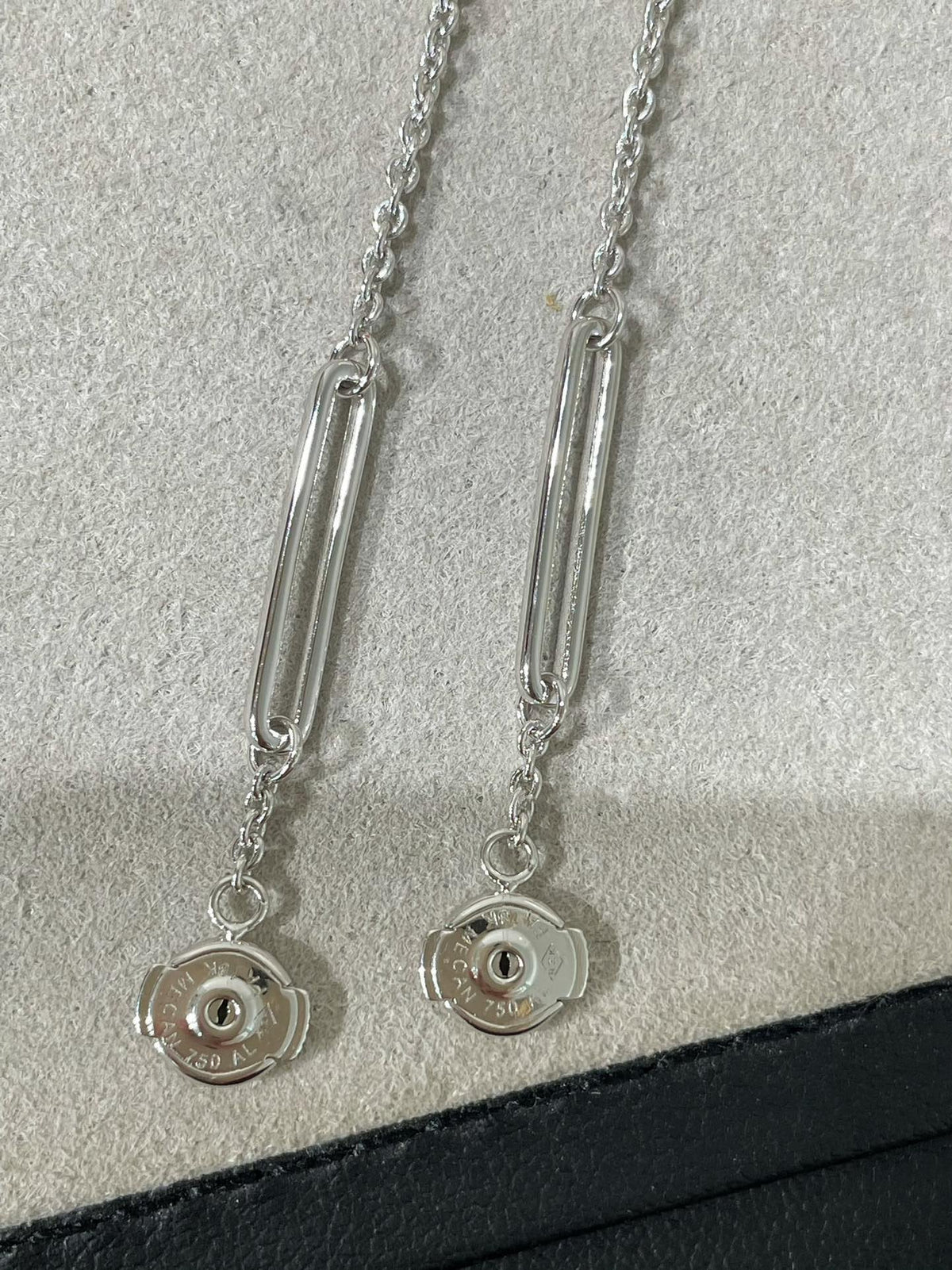 [OrnoraJewelry]CHAINE CHAOS DIAMOND DROP EARRINGS