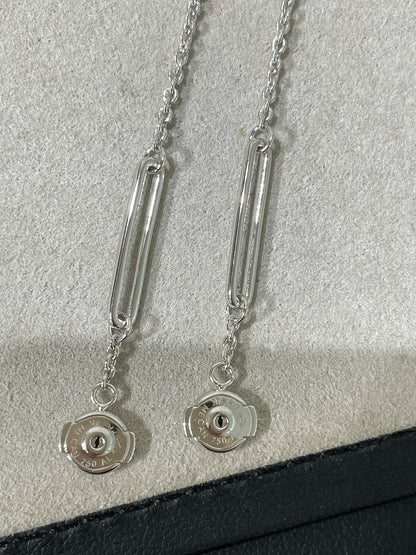 [OrnoraJewelry]CHAINE CHAOS DIAMOND DROP EARRINGS