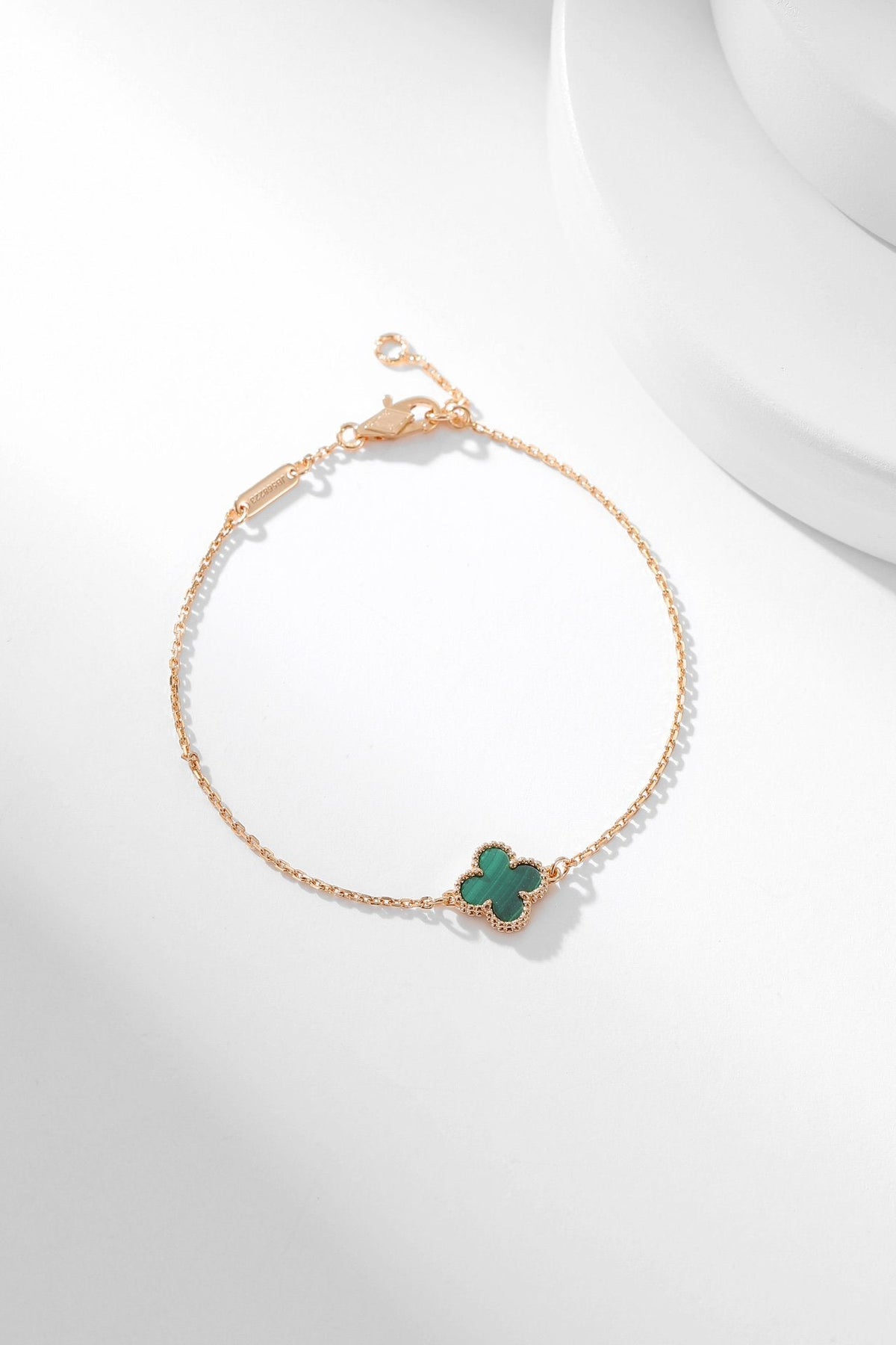 [OrnoraJewelry]CLOVER BRACELET MALACHITE 1 MOTIF