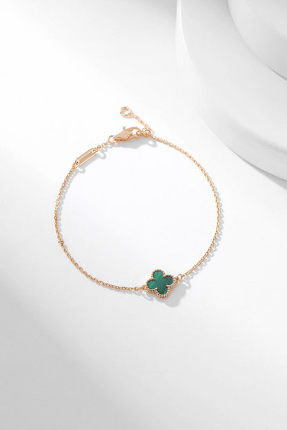 [OrnoraJewelry]CLOVER BRACELET MALACHITE 1 MOTIF