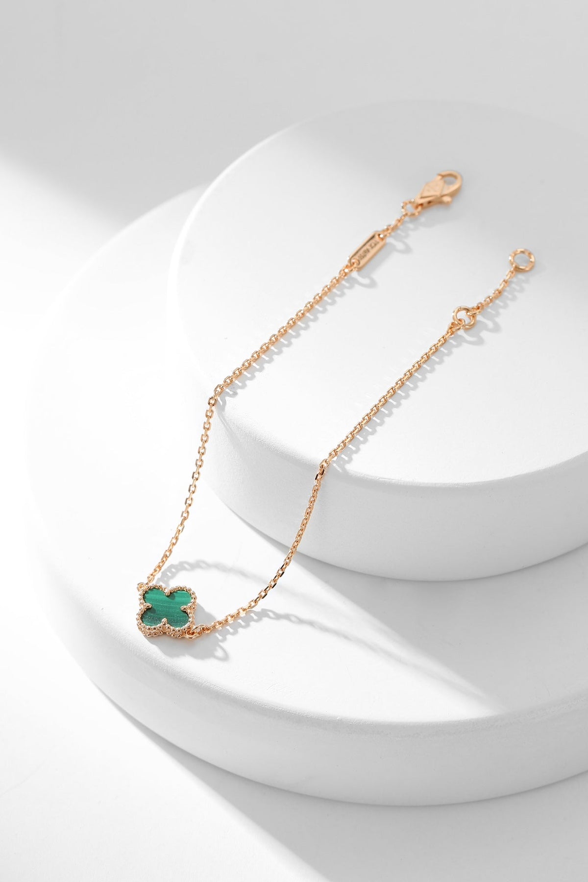[OrnoraJewelry]CLOVER BRACELET MALACHITE 1 MOTIF