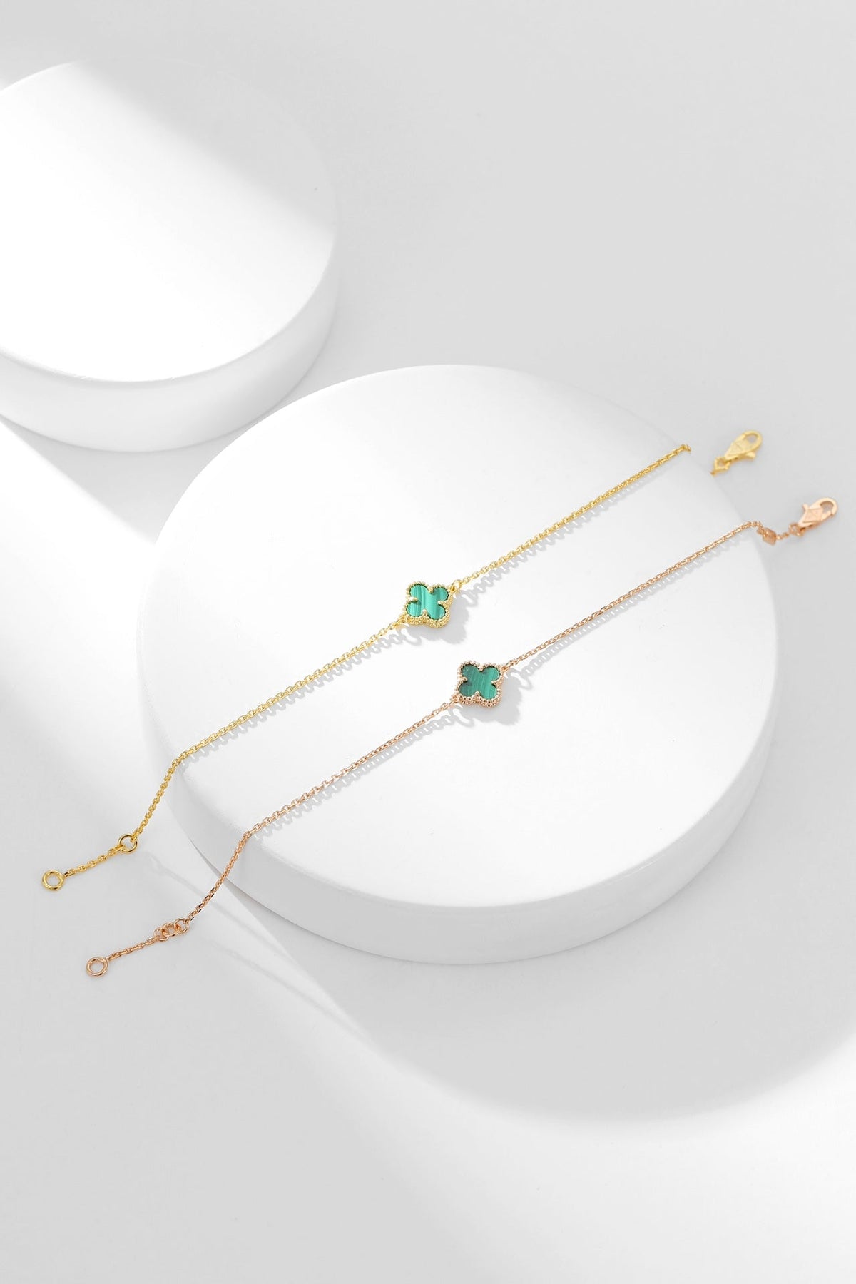 [OrnoraJewelry]CLOVER BRACELET MALACHITE 1 MOTIF