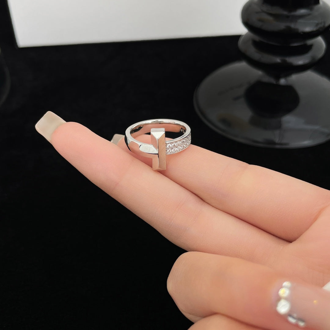 [Ornora Jewelry]T WIDE DIAMOND RING