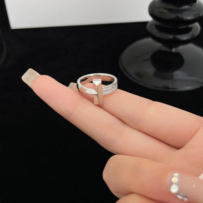 [Ornora Jewelry]T WIDE DIAMOND RING