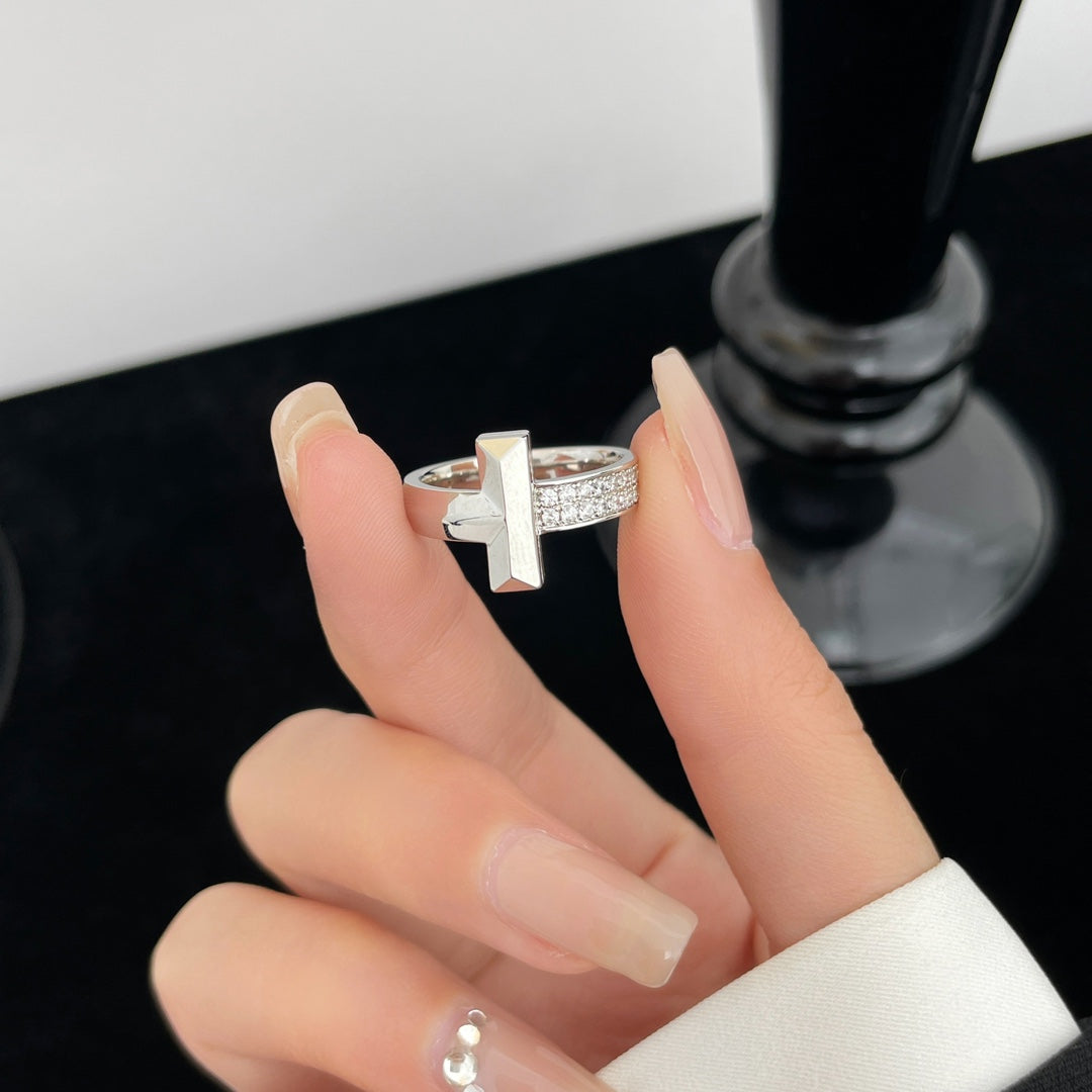 [Ornora Jewelry]T WIDE DIAMOND RING