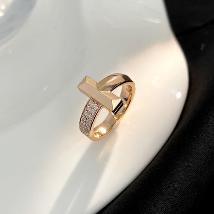 [Ornora Jewelry]T WIDE DIAMOND RING